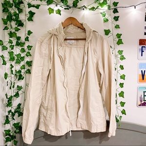 Cream Old Navy bomber/rain jacket!